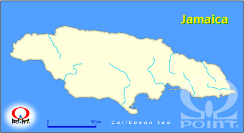 W}CJn} Map of Jamaica