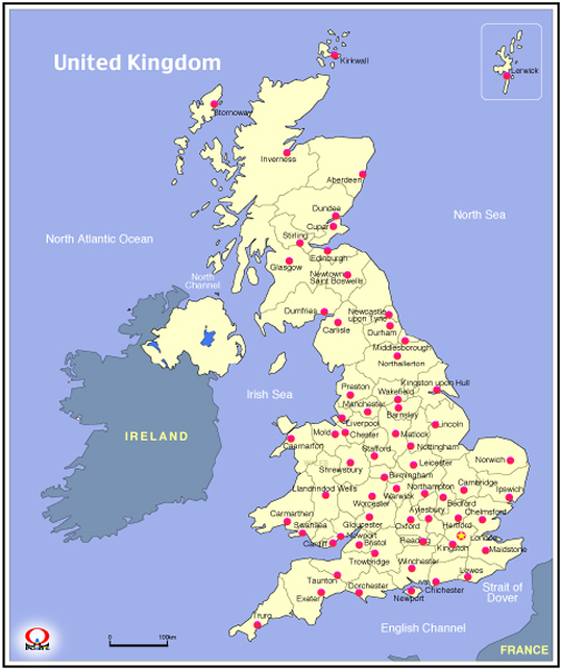 イギリス地図