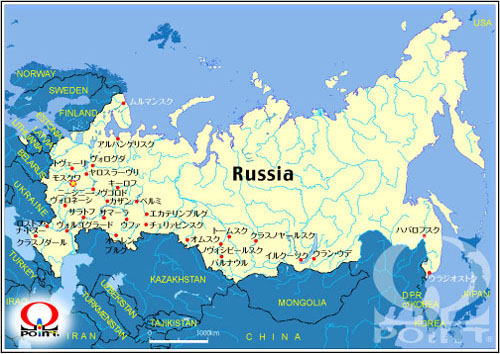 ロシア地図日本語